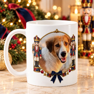 Personalised Pet Photo Nutcracker Christmas Mug