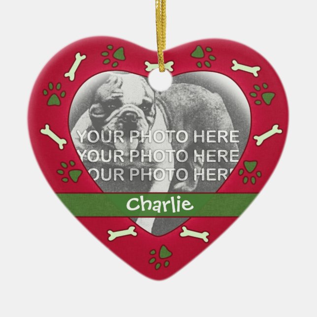 Personalised Pet Photo Ornament (Front)