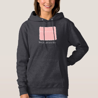 Personalised Pet Photo Pink Scalloped Frame Hoodie