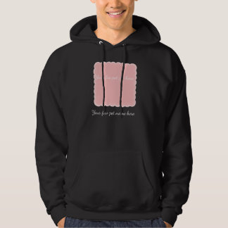 Personalised Pet Photo Pink Scalloped Frame Hoodie