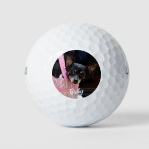 Personalised pet photo stylish and chic golf balls