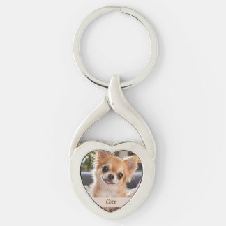 Personalised Pet Photo with Name Key Ring