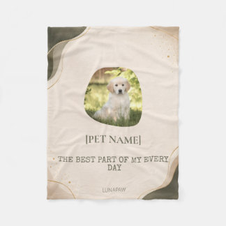 Personalised Pet Portrait Fleece Blanket