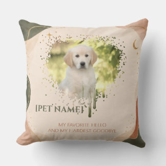Personalised Pet Portrait Throw Pillow