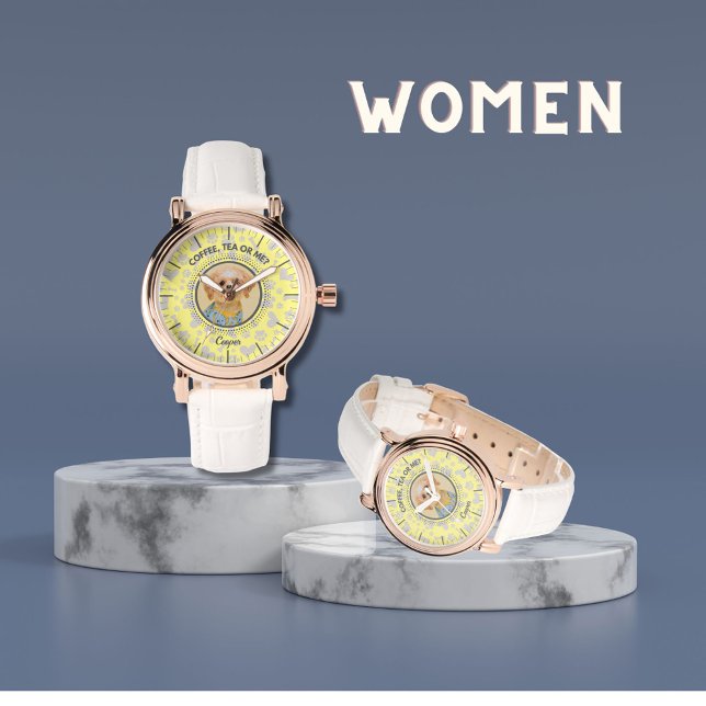 Personalised Pet Portrait Timepiece - Adult & Kids Watch (Custom Pet Photo Watch)