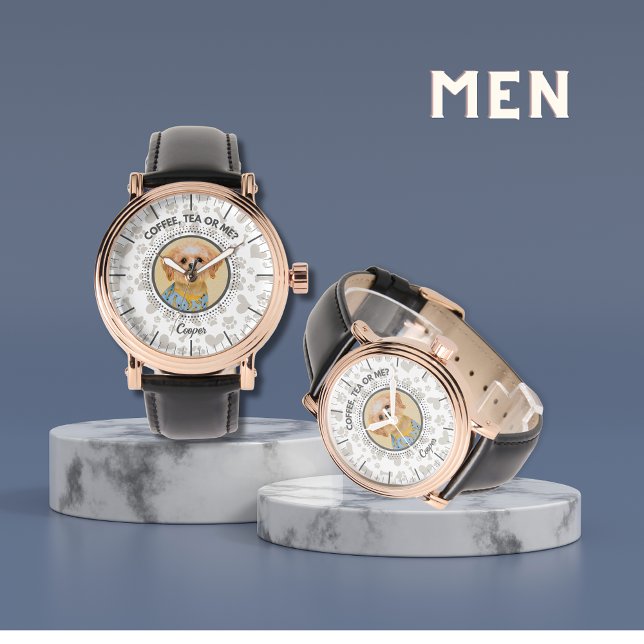 Personalised Pet Portrait Timepiece - Adult & Kids Watch (Custom Pet Photo Watch)