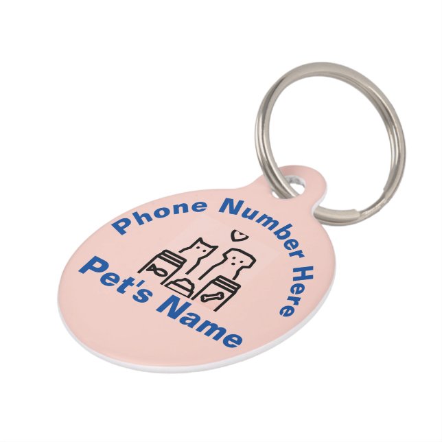 Personalised Pet Tag (Side)