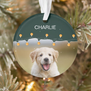 Personalised Pet Using Pet's Christmas Dog  Custom Ornament