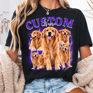 Personalised Pet Vintage Bootleg Photo T-Shirt