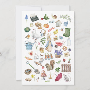 Personalised Peter the Rabbit Invite Card