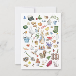 personalised peter the rabbit thank you card