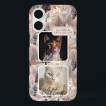 Personalised Pets Photo Collage Christmas iPhone 16 Case<br><div class="desc">Personalised Pets Photo Collage Christmas</div>