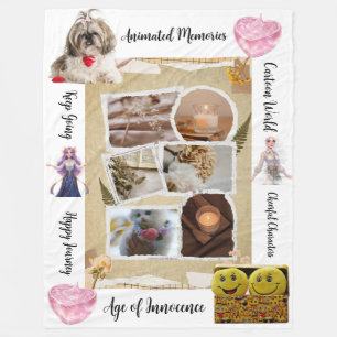 Personalised Pets & Quotes Design Fleece Blanket