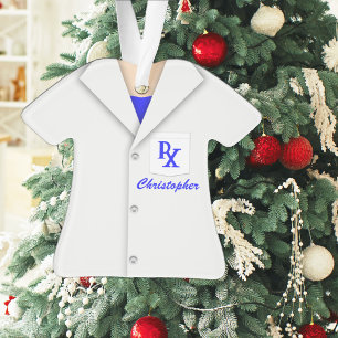 Personalised Pharmacist Lab Coat Ornament
