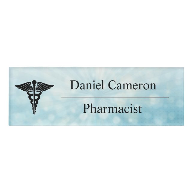 Personalised Pharmacist Name Tag (Front)