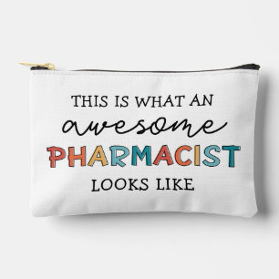 Personalised Pharmacist Retro Awesome Pharmacist Accessory Pouch