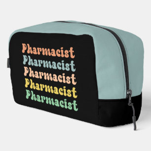 Personalised Pharmacist Retro Groovy Pharmacy Dopp Kit