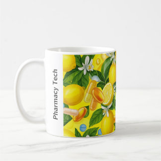Personalised Pharmacy Mug Lemon Yellow