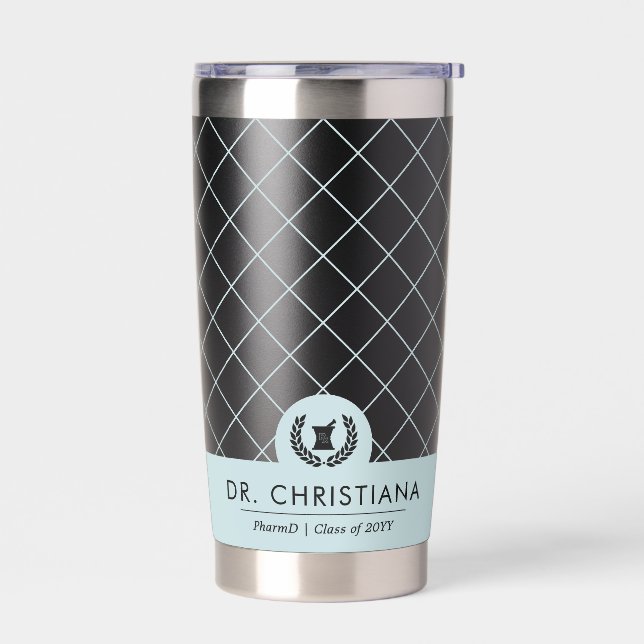 Personalised Pharmacy School Graduation PharmD Insulated Tumbler (Left)