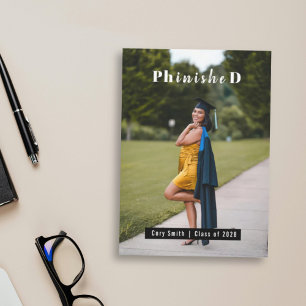 Personalised PhD Graduation Photo congrats Card