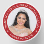 Personalised Photo 15th Birthday Red Quinceanera