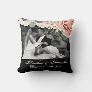 Personalised Photo 16"x16" Pillow Geometric Black