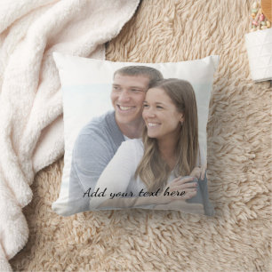 Personalised Photo Add Your Text Cushion