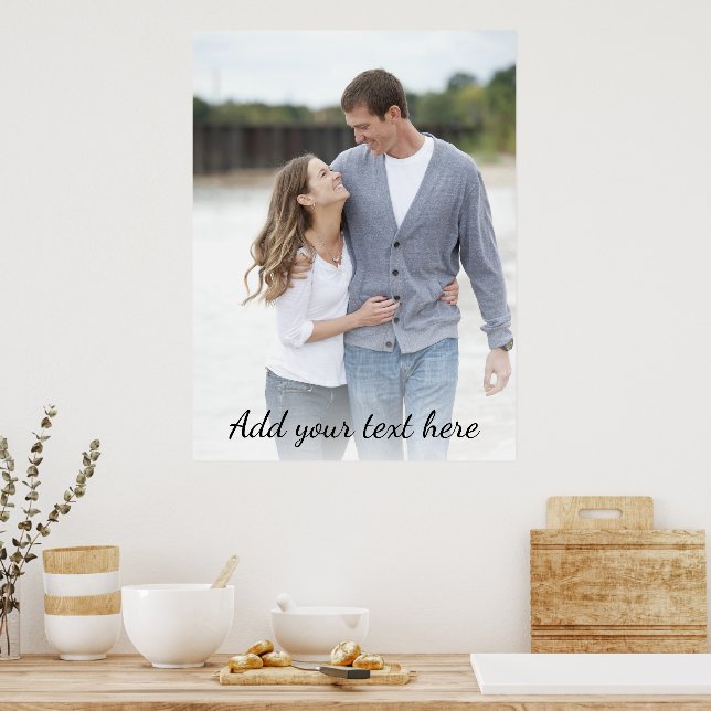 Personalised Photo Add Your Text Poster (Kitchen)