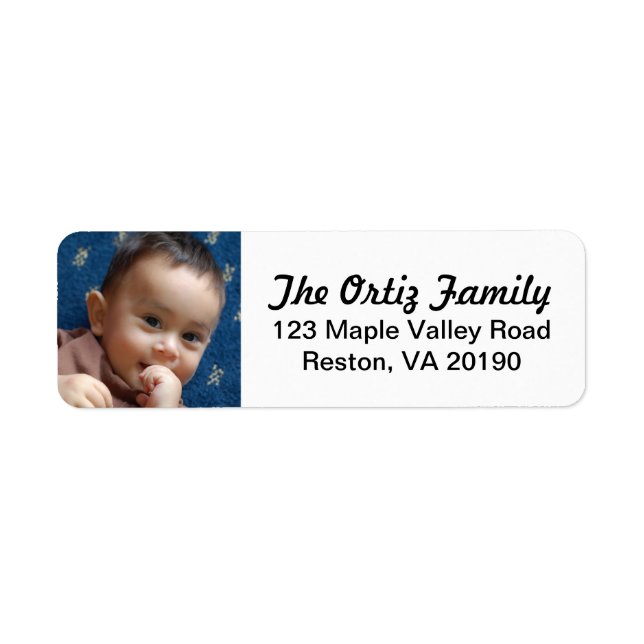 Personalised Photo Address Labels (Front)