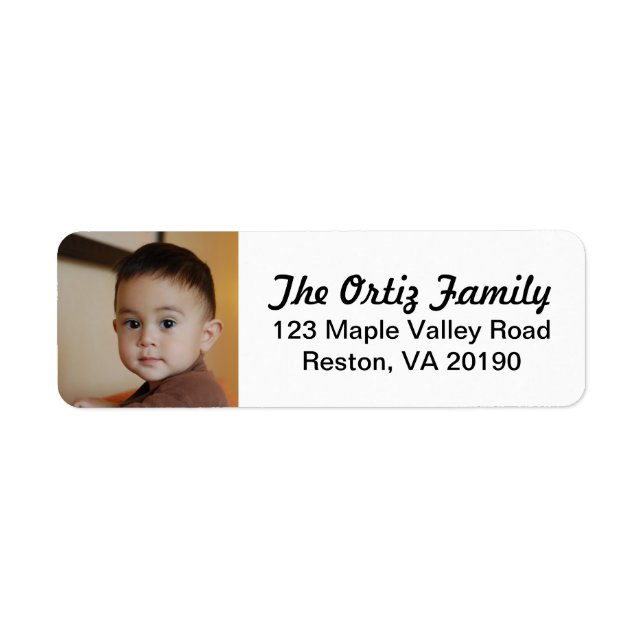 Personalised Photo Address Labels (Front)
