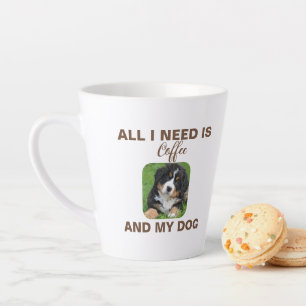 Personalised Photo 'All I Need Is Coffee & My Dog Latte Mug