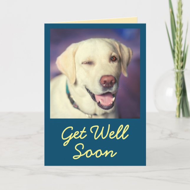 Personalised Photo and Encouragement Get Well  Card (Front)