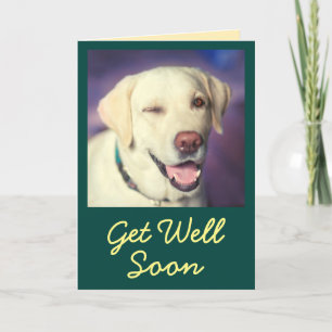 Personalised Photo and Encouragement Get Well  Card