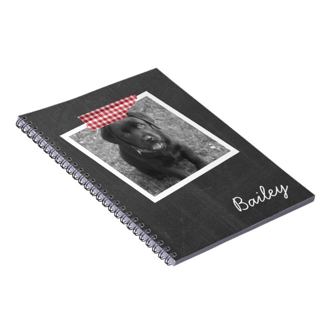 Personalised Photo and Faux Tape Customisable Notebook (Right Side)