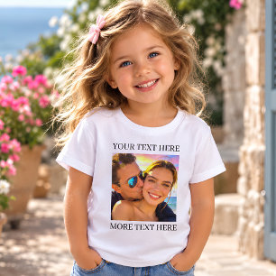 Personalised Photo and Message Toddler T-Shirt