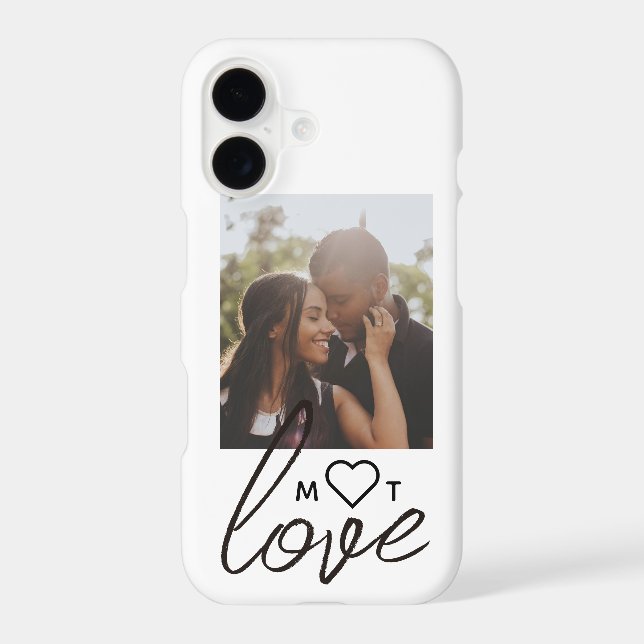 Personalised Photo and Monogram Text Photo Collage (Back)