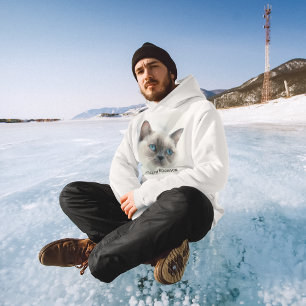 Personalised Photo and Name Custom Men's Cute Hoodie