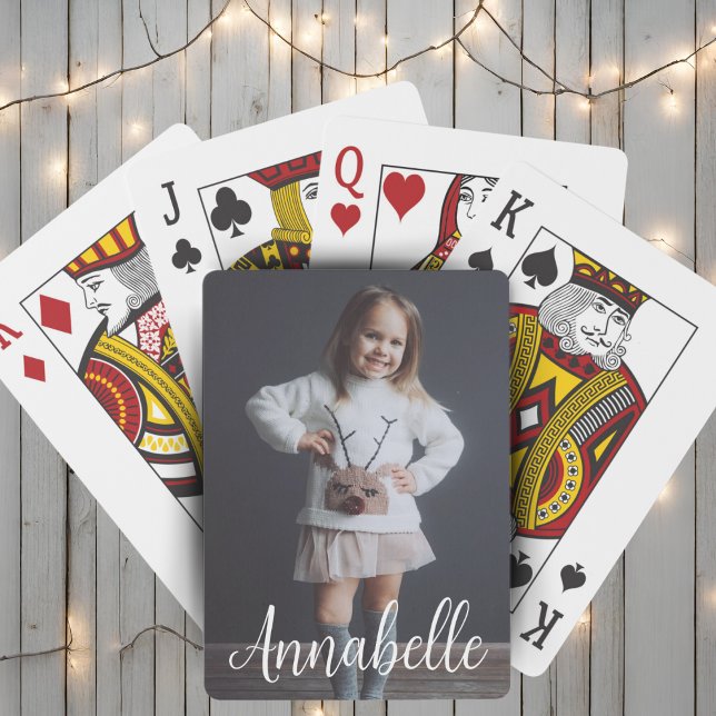 Personalised Photo and Name Custom Playing Cards (Personalized Photo and Name Custom Playing Cards)