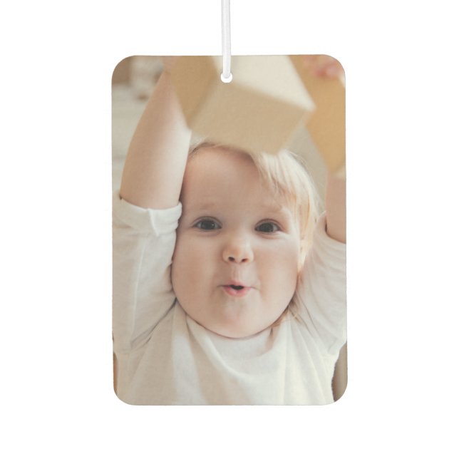 personalised photo and name Happy father's day Car Air Freshener (Front)
