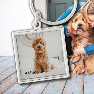 Personalised Photo and Name Pet Keychain