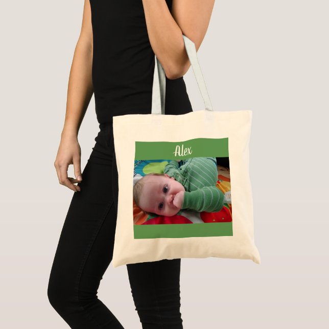 Personalised Photo and Name Tote Bag (Front (Product))