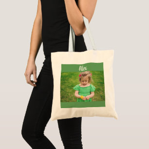 Personalised Photo and Name Tote Bag