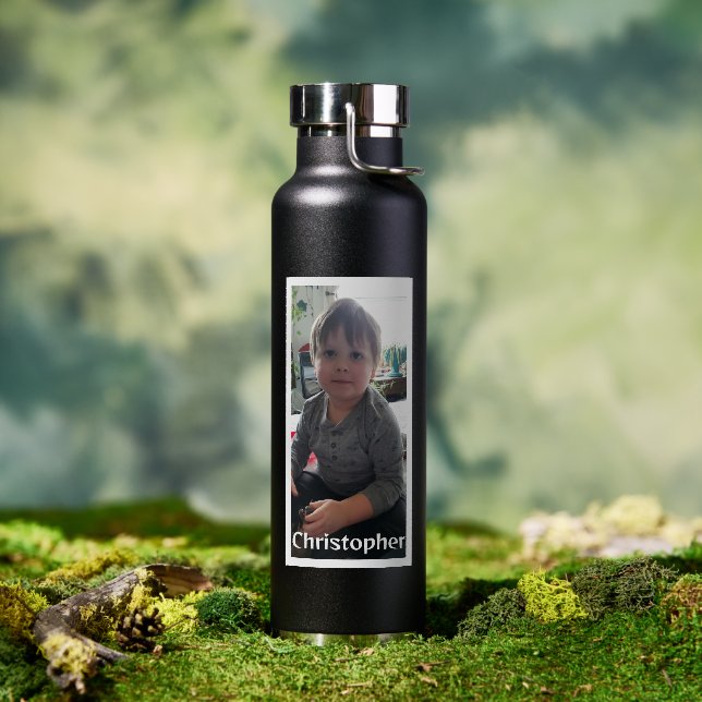 Personalised Photo and Name   Water Bottle (Outdoor)