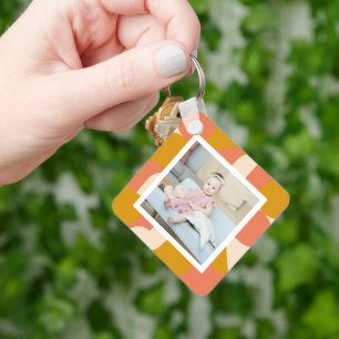 Personalised Photo and Pattern Key Ring