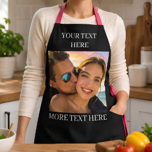 Personalised Photo and Text Apron