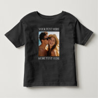 Personalised Photo and Text Black