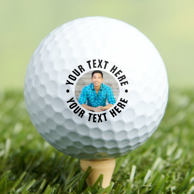 Personalised Photo And Text Golf Balls (Personalized Photo And Text Golf Balls)