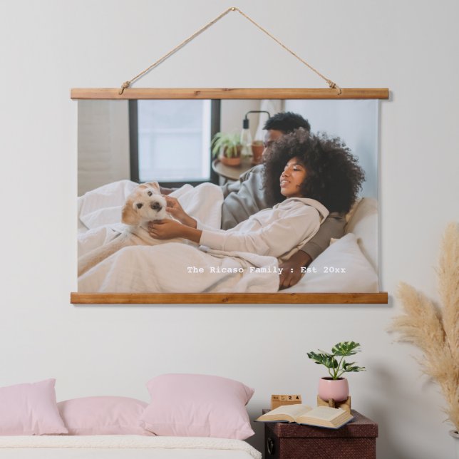Personalised Photo and Text Hanging Tapestry (Bedroom)