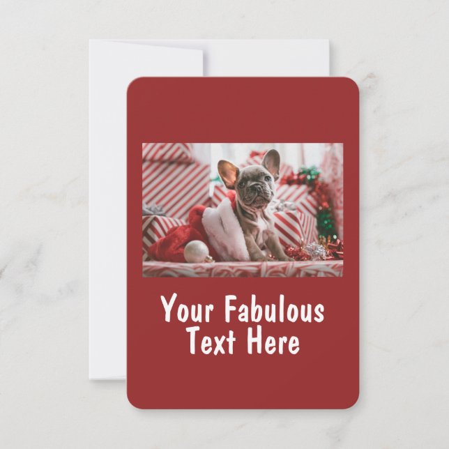 Personalised Photo and Text Invitation (Front)