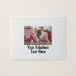 Personalised Photo and Text Jigsaw Puzzle<br><div class="desc">Personalised Your Photo and Text jigsaw puzzle. Any font,  any background,  any image format and sizes.</div>